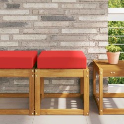 Coussin de Siège d'Extérieur Rouge 40 x 40 x 8 cm 532506532506