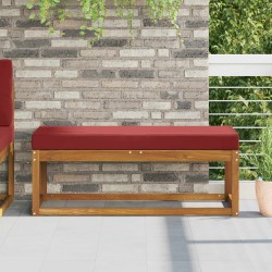 Coussin de Siège d'Extérieur Bordeaux 111,5 x 40 x 8 cm 532507532507