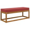 Coussin de Siège d'Extérieur Bordeaux 111,5 x 40 x 8 cm 532507532507
