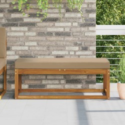 Coussin de Siège d'Extérieur Taupe 111,5 x 40 x 8 cm 532510532510