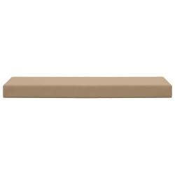Coussin de Siège d'Extérieur Taupe 111,5 x 40 x 8 cm 532510532510