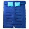 Sac de couchage double et oreillers adultes camping 3-4 saisons 532512532512