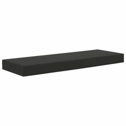 Coussin de Siège d'Extérieur Noir 111,5 x 40 x 8 cm 532517532517