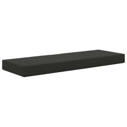 Coussin de Siège d'Extérieur Noir 111,5 x 40 x 8 cm 532517532517