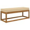 Coussin de Siège d'Extérieur Beige 115 x 40 x 8 cm 532521532521