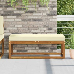 Coussin de Siège d'Extérieur Crème 115 x 40 x 8 cm 532524532524