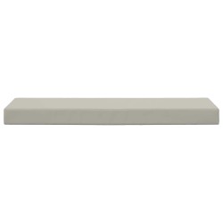 Coussin de Siège d'Extérieur Gris 111,5 x 40 x 8 cm 532526532526