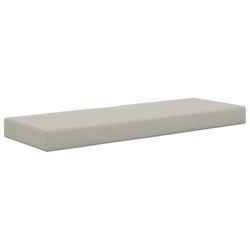 Coussin de Siège d'Extérieur Gris 111,5 x 40 x 8 cm 532526532526