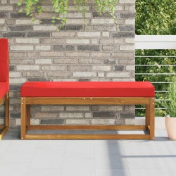 Coussin de Siège d'Extérieur Rouge 111,5 x 40 x 8 cm 532528532528