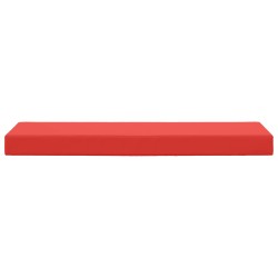 Coussin de Siège d'Extérieur Rouge 111,5 x 40 x 8 cm 532528532528