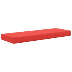 Coussin de Siège d'Extérieur Rouge 111,5 x 40 x 8 cm 532528532528