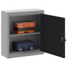 Armoire à outils avec étagère Noir et gris 50 x 20 x 55 cm 532530532530