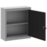 Armoire à outils avec étagère Noir et gris 50 x 20 x 55 cm 532530532530