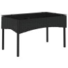 Ensemble de canapé de jardin 2 pcs Noir et Crème polyrotin 532531532531