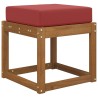 Coussin de Siège d'Extérieur Bordeaux 40 x 40 x 8 cm 532537532537