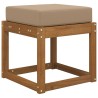 Coussin de Siège d'Extérieur Taupe 40 x 40 x 8 cm 532538532538