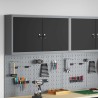 Armoire à outils avec étagère Noir et gris 100 x 20 x 55 cm 532542532542