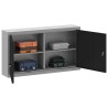Armoire à outils avec étagère Noir et gris 100 x 20 x 55 cm 532542532542