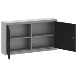 Armoire à outils avec étagère Noir et gris 100 x 20 x 55 cm 532542532542