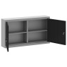 Armoire à outils avec étagère Noir et gris 100 x 20 x 55 cm 532542532542