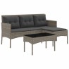 Ensemble de canapé de jardin avec coussin 2 pcs polyrotin 532547532547