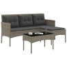 Ensemble de canapé de jardin avec coussin 2 pcs polyrotin 532547532547