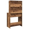Coiffeuse avec miroir vieux bois 74,5x40x141 cm 532555532555