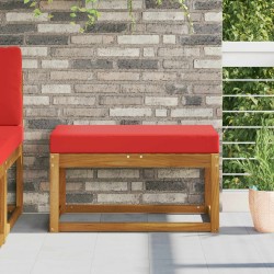 Coussin de Siège d'Extérieur Rouge 80 x 40 x 8 cm 532556532556