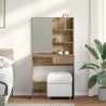 Coiffeuse avec miroir chêne artisanal 74,5x40x141 cm 532557532557
