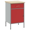 Établi Rouge et Gris 50 x 55 x 85 cm Bois d'ingénierie et acier 532560532560
