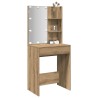 Coiffeuse avec LED chêne artisanal 60x40x140 cm 532563532563