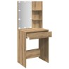 Coiffeuse avec LED chêne artisanal 60x40x140 cm 532563532563