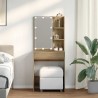 Coiffeuse avec LED chêne artisanal 60x40x140 cm 532563532563