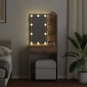 Coiffeuse avec LED chêne artisanal 60x40x140 cm 532563532563