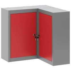 Armoire à outils avec étagère Rouge et Gris 55 x 55 x 55 cm 532565532565