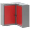 Armoire à outils avec étagère Rouge et Gris 55 x 55 x 55 cm 532565532565