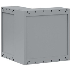 Armoire à outils avec étagère Rouge et Gris 55 x 55 x 55 cm 532565532565