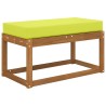 Coussin de Siège d'Extérieur Vert 80 x 40 x 8 cm 532571532571