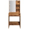 Coiffeuse avec LED vieux bois 60x40x140 cm 532574532574