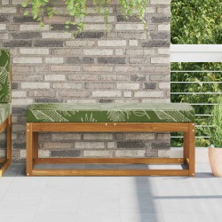 Coussin de Siège d'Extérieur Feuilles Vertes 111,5 x 40 x 8 cm 532592532592