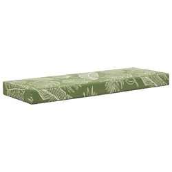 Coussin de Siège d'Extérieur Feuilles Vertes 111,5 x 40 x 8 cm 532592532592