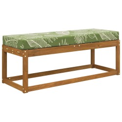 Coussin de Siège d'Extérieur Feuilles Vertes 111,5 x 40 x 8 cm 532592532592