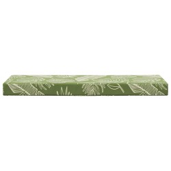 Coussin de Siège d'Extérieur Feuilles Vertes 111,5 x 40 x 8 cm 532592532592