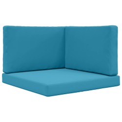 Coussin de canapé d'extérieur 3 pcs Bleu royal Polyester 532599532599