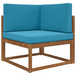 Coussin de canapé d'extérieur 3 pcs Bleu royal Polyester 532599532599
