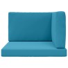 Coussin de canapé d'extérieur 3 pcs Bleu royal Polyester 532599532599