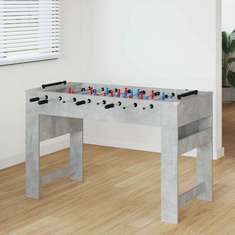 Table de Foosball Gris Béton 125 x 60,5 x 80 cm 532600532600