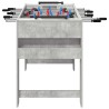 Table de Foosball Gris Béton 125 x 60,5 x 80 cm 532600532600