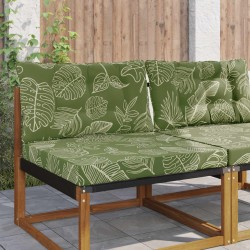 Coussin de canapé d'extérieur 2 pcs Modèle feuille Polyester 532602532602