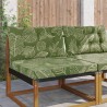 Coussin de canapé d'extérieur 2 pcs Modèle feuille Polyester 532602532602